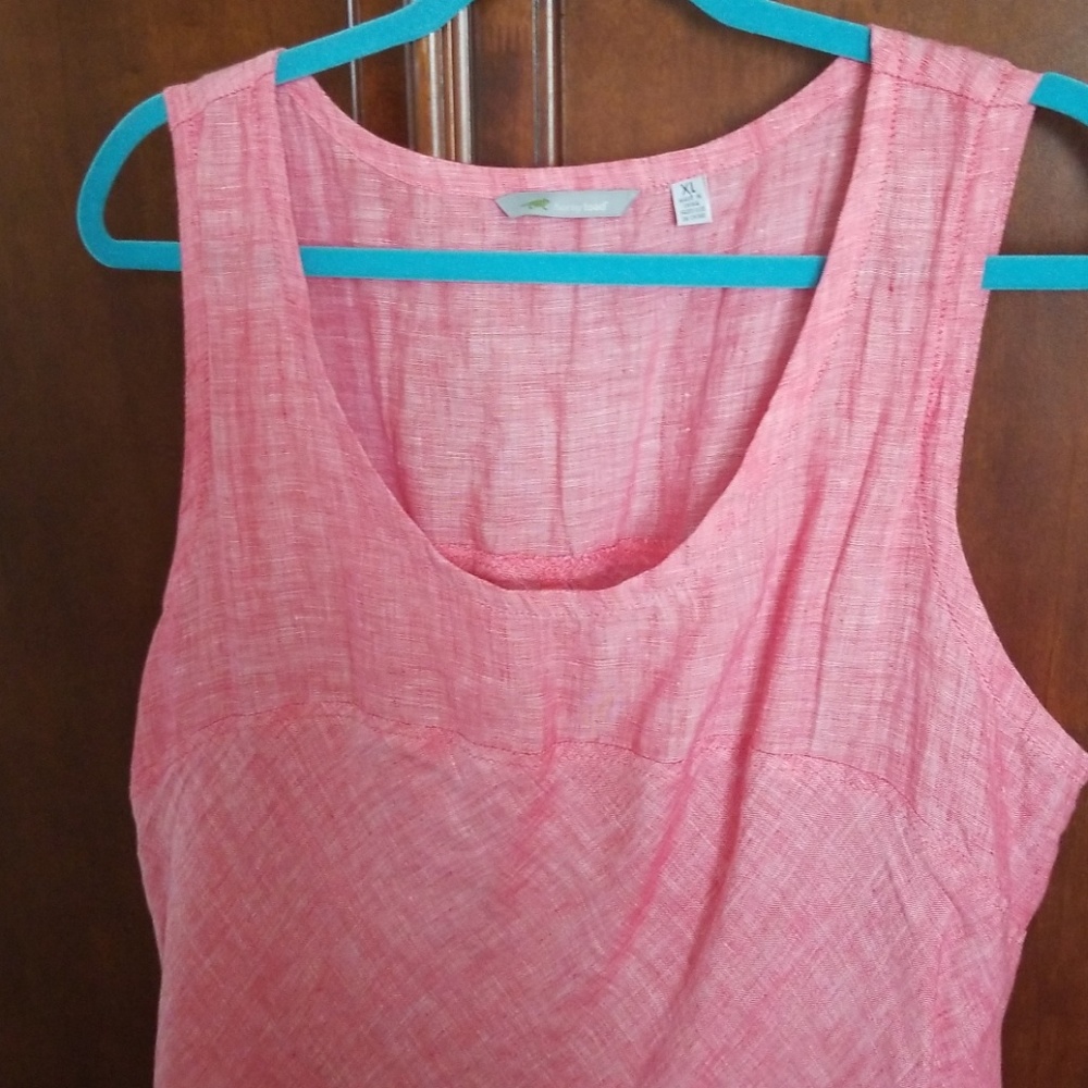 Horny Toad Lithe Linen Sundress in Watermelon XL